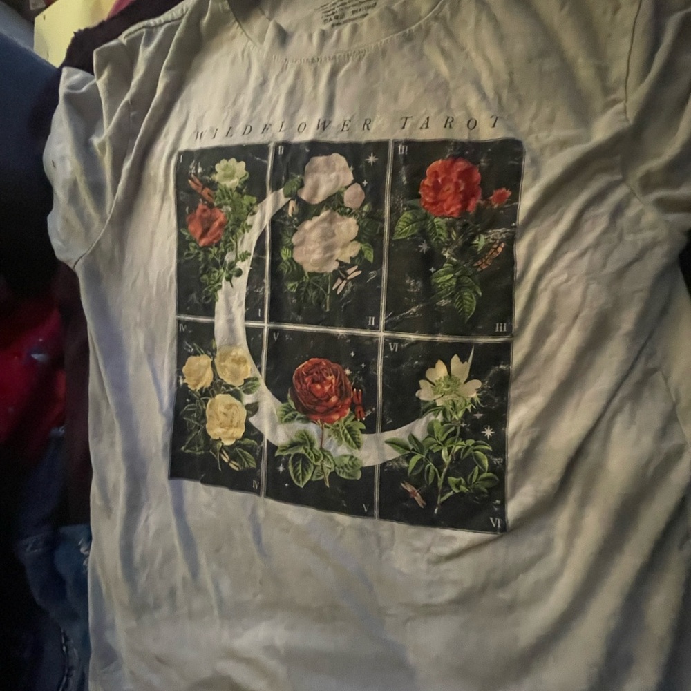 Fifth Sun Olive Green Crewneck Tee with Printed Interior Label